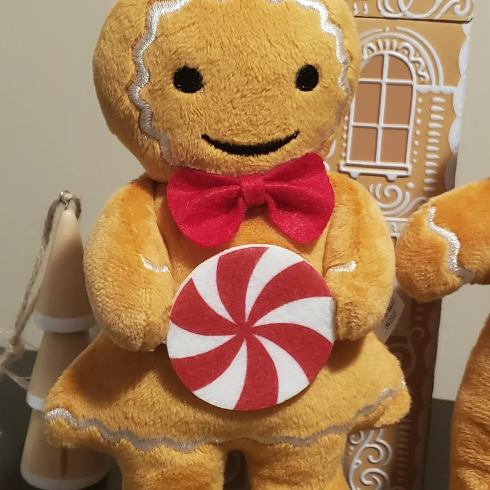 Target BP Gingerbread Man Woman Boy Girl Plush Set Christmas Decor